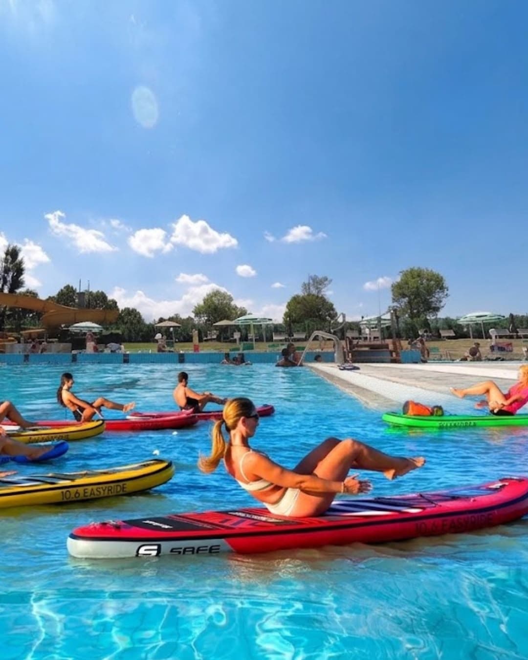 SUP Pilates in piscina — 3 Settembre — Pilates in SUP
